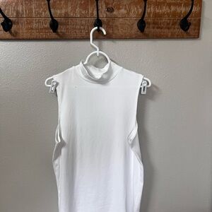 (4 for $20 Bundle✅)No Boundaries White Sleeveless Fitted Tank Top
